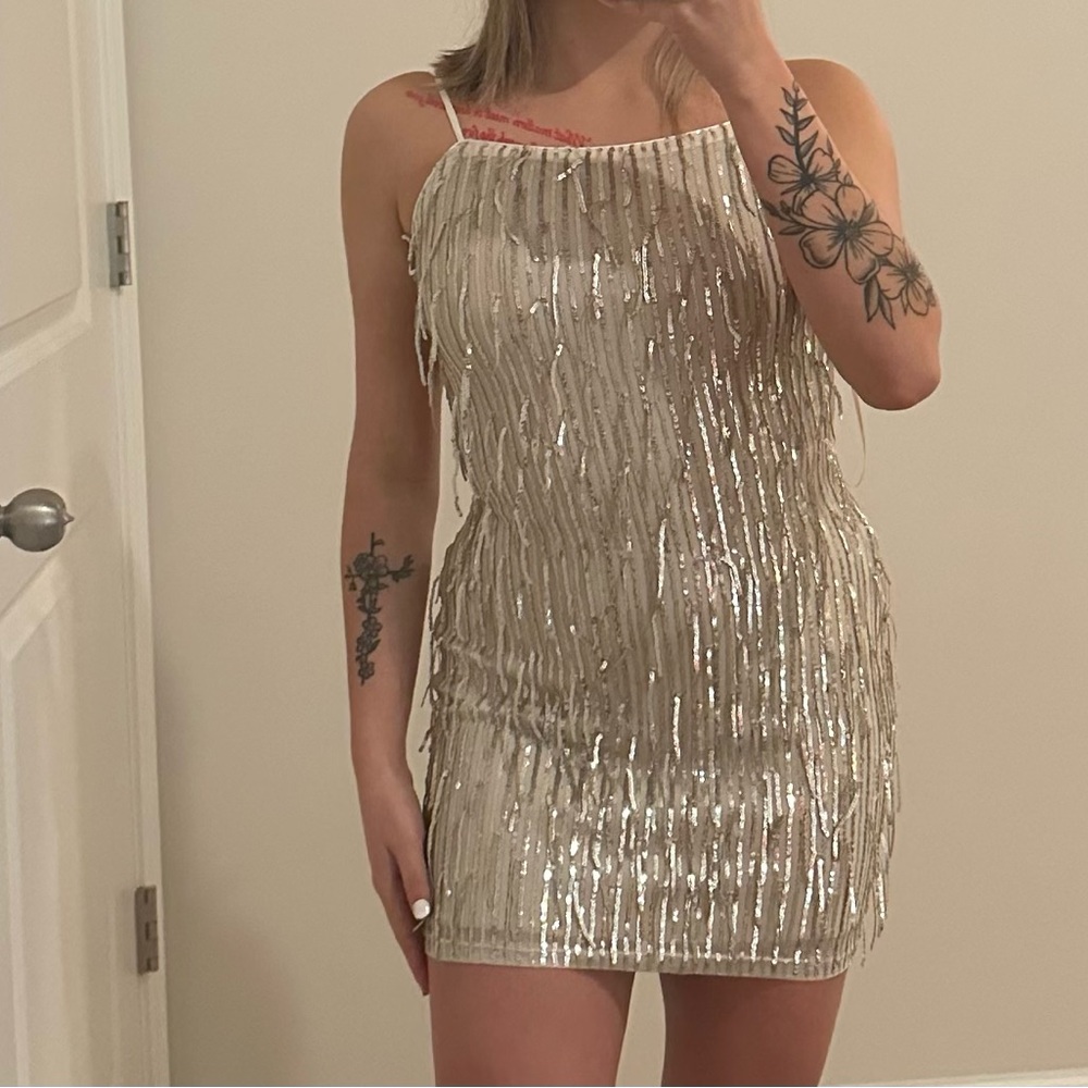 Sequin Gold Dress